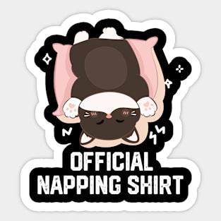 official napping shirt Sticker